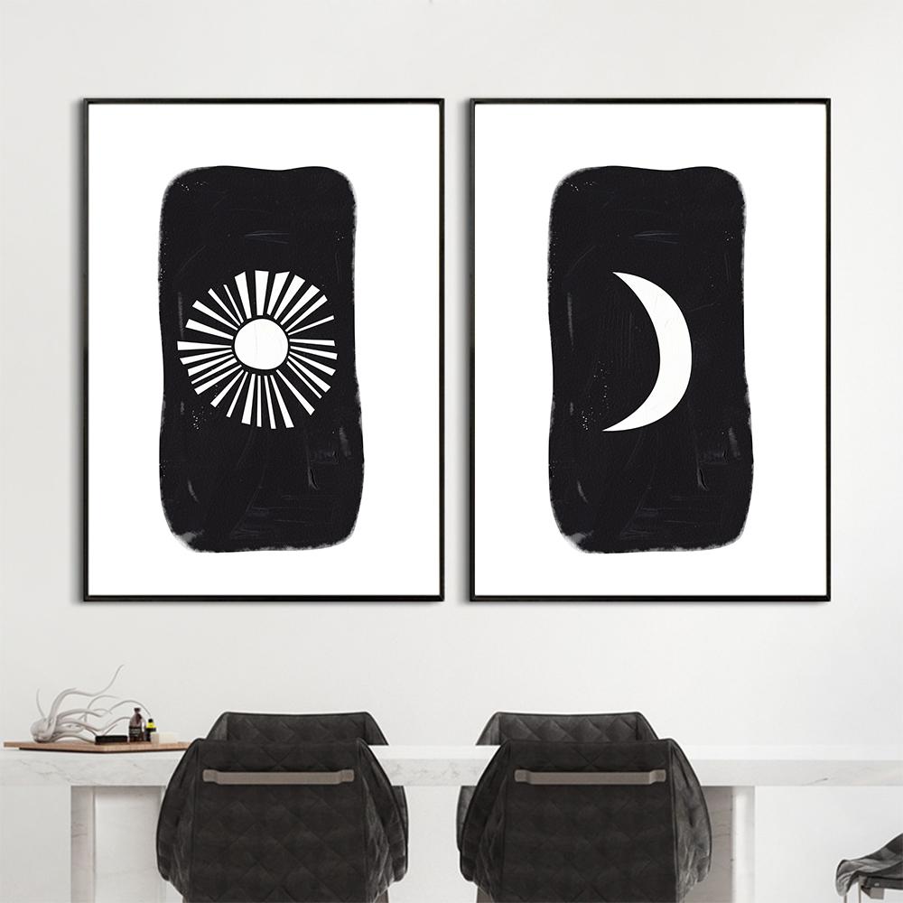 Pintura De Sol Y La Luna: El complemento perfecto